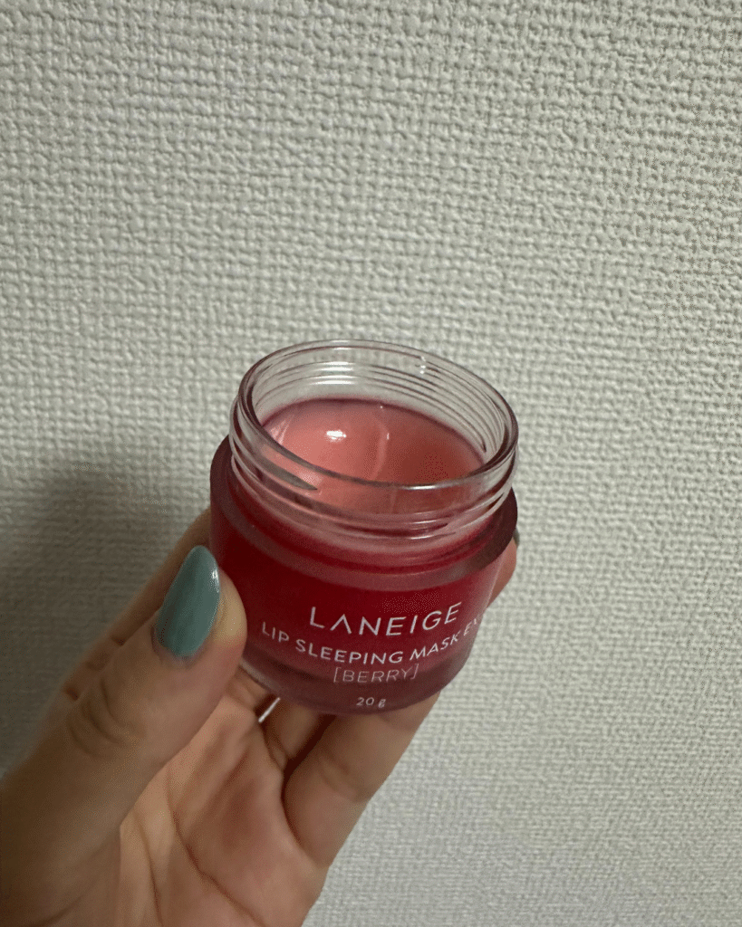 横から見た2か月使用後のラネージュリップマスク