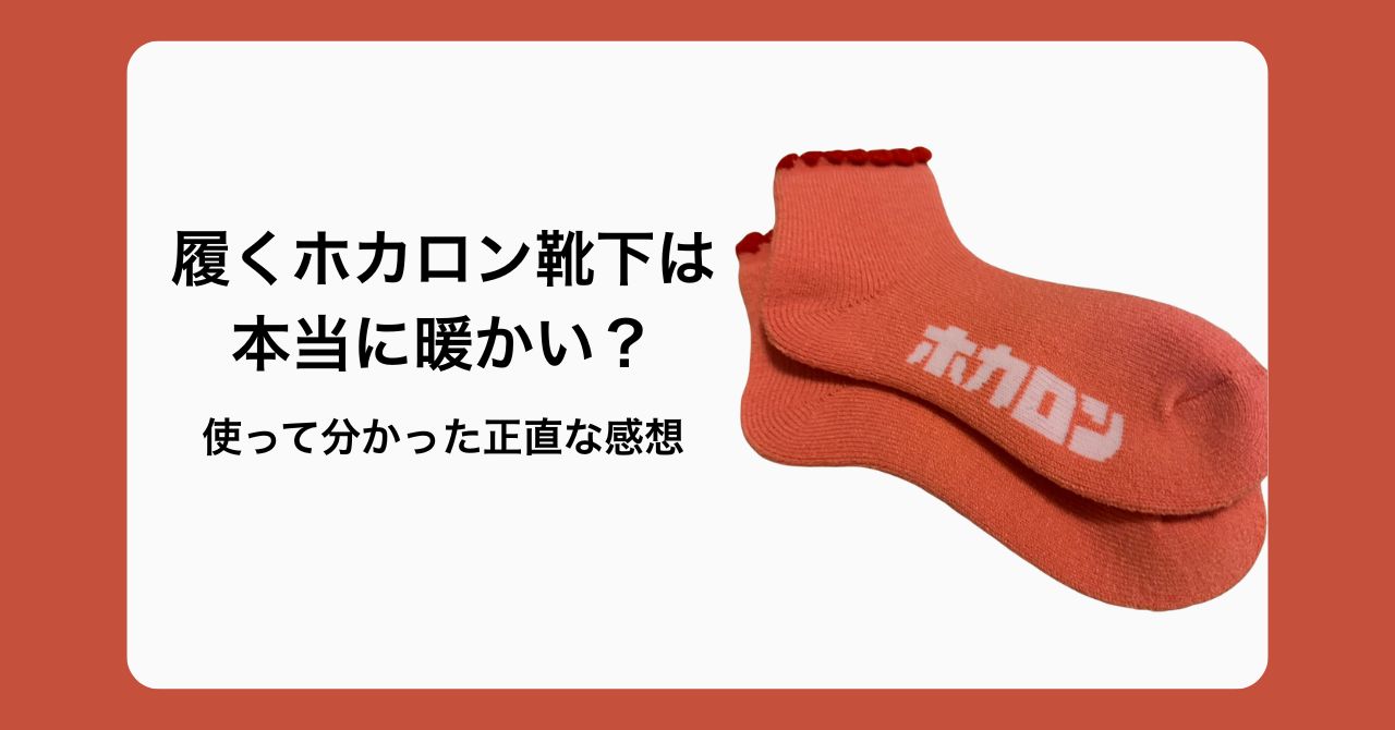 履くホカロン靴下のルームソックスレビュー