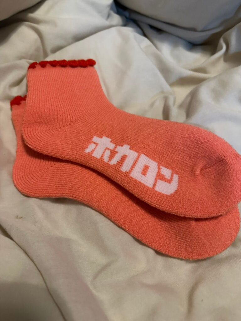 履くホカロン靴下の写真